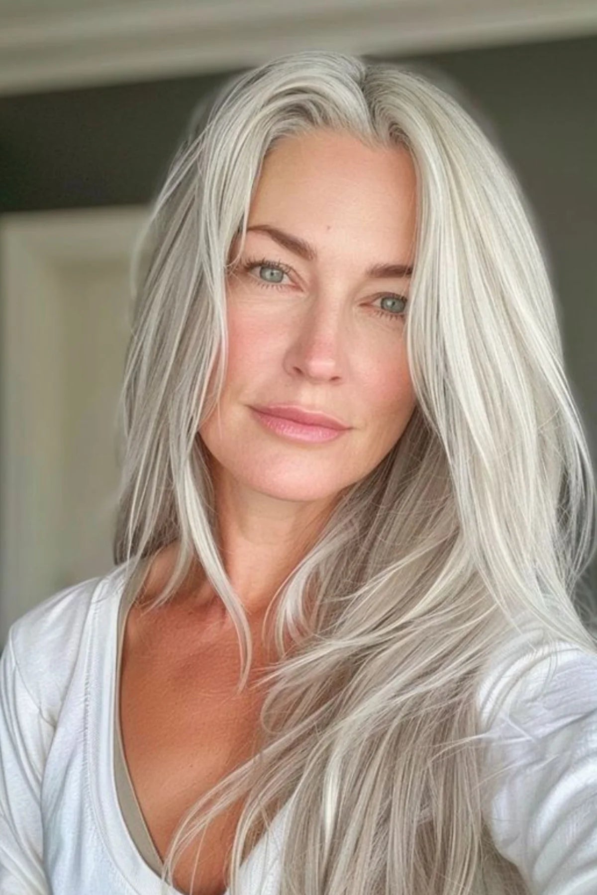 Woman with radiant skin after a night of rest